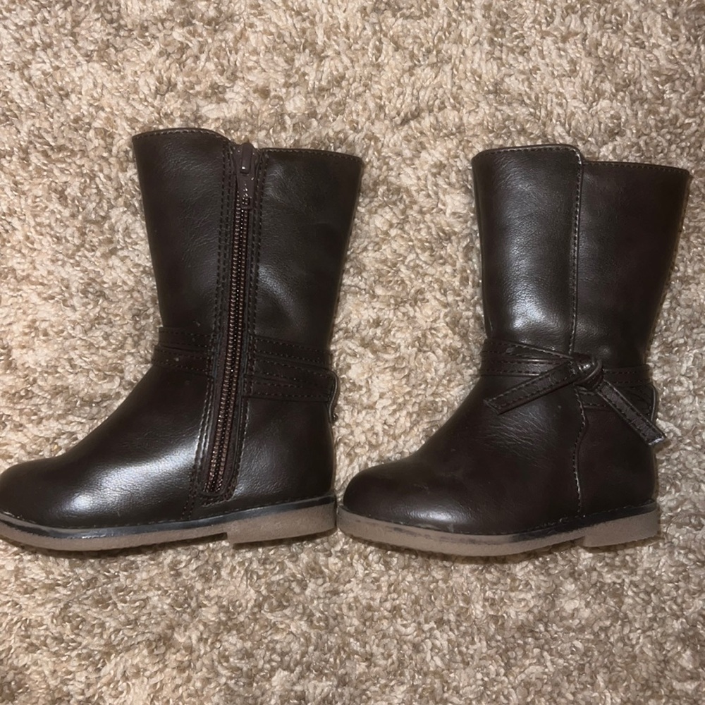 Dark brown toddler boot